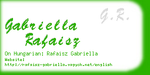 gabriella rafaisz business card